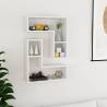 Wall Shelf 2 pcs High Gloss White 50x15x50 cm Engineered Wood Colour high gloss white Quantity in Package 2 Number of Pieces 1 