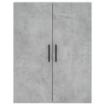 Stylish Highboard Concrete Grey - 69.5x34x180 cm | HipoMarket