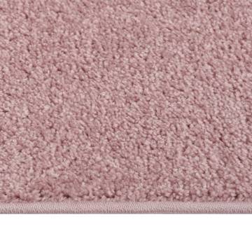 Elegant Pink Short Pile Rug 140x200 cm - Hipomarket