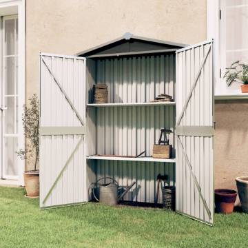 Garden Shed Anthracite 116x45x175 cm - Durable Galvanised Steel