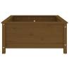 Garden Planter Honey Brown - Solid Pine 82.5x82.5x39 cm