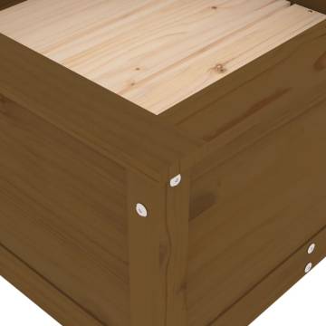 Garden Planter Honey Brown - Solid Pine 82.5x82.5x39 cm