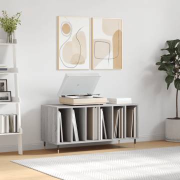 Stylish Grey Sonoma Record Cabinet - 100x38x48 cm | Hipo Market