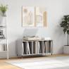 Record Cabinet Grey Sonoma 100x38x48 cm Engineered Wood Colour grey sonoma Quantity in Package 1 