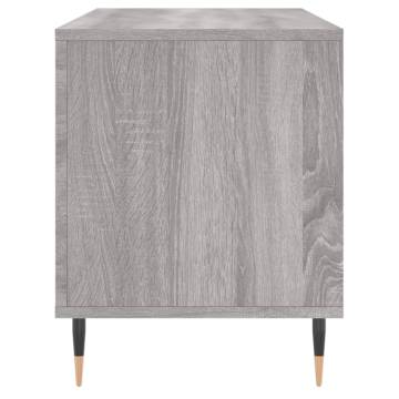 Stylish Grey Sonoma Record Cabinet - 100x38x48 cm | Hipo Market