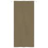 Balcony Screen Taupe 120x240 cm Oxford Fabric | Hipomarket