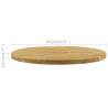 Solid Oak Wood Round Table Top - 700 mm Diameter | HipoMarket