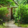 Nature Garden Arch Metal 100x37x230cm Black - Hipomarket