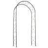 Nature Garden Arch Metal 100x37x230cm Black - Hipomarket