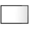 LED Bathroom Mirror High Gloss Grey - 60x8.5x37 cm | HipoMarket