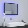 LED Bathroom Mirror High Gloss Grey - 60x8.5x37 cm | HipoMarket