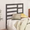 Stylish Grey Bed Headboard - 106x4x104 cm Solid Pine Wood