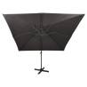 Cantilever Umbrella with LED Lights - 300 cm Anthracite