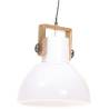 Industrial Hanging Lamp 25W E27 - White Round 40cm