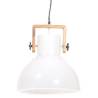 Industrial Hanging Lamp 25W E27 - White Round 40cm