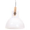 Industrial Hanging Lamp 25W E27 - White Round 40cm