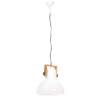 Industrial Hanging Lamp 25W E27 - White Round 40cm