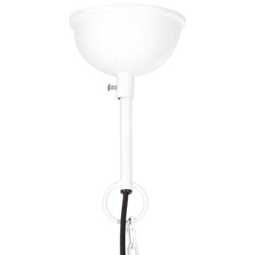 Industrial Hanging Lamp 25W E27 - White Round 40cm