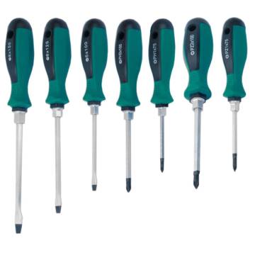 Brüder Mannesmann 7-Piece Screwdriver Set 11115 - Durable & Ergonomic