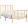 Solid Wood Bed Frame 90x200 cm - Timeless & Sturdy Design