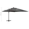 Cantilever Umbrella with LED Lights - 300 cm Anthracite