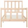 Solid Wood Bed Frame 90x200 cm - Timeless & Sturdy Design