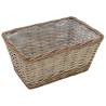 Raised Bed 3 pcs Wicker with PE Lining - Hipomarket UK