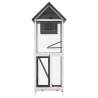 Bird House Grey 60x58.5x160 cm | Solid Wood Pine Aviary