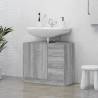 Sink Cabinet Grey Sonoma 63x30x54 cm Engineered Wood Colour grey sonoma Number of 1 Number of Pieces 