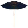 Double Decker Parasol with Wooden Pole Blue 270 cm - HipoMarket