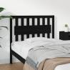 Bed Headboard Black 105.5x4x100 cm Solid Wood Pine Colour black Size 105.5 x 100 cm Quantity in Package 1 