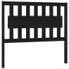 Black Solid Wood Pine Bed Headboard | 105.5x4x100 cm