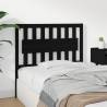 Black Solid Wood Pine Bed Headboard | 105.5x4x100 cm