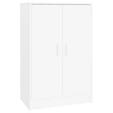 Shoe Cabinet White 60x35x92 cm | Durable Engineered Wood