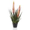 Emerald Artificial Aloe with 2 Flowers - 80 cm Indoor Plant