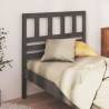 Bed Headboard Grey 106x4x100 cm Solid Wood Pine Colour grey Size 106 x 100 cm Quantity in Package 1 