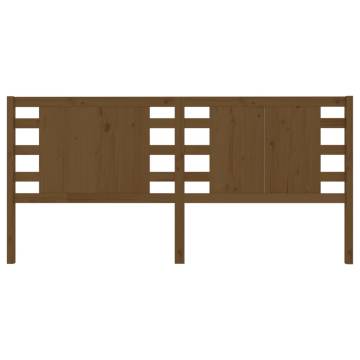 Honey Brown Solid Pine Headboard - Stylish & Rustic Design