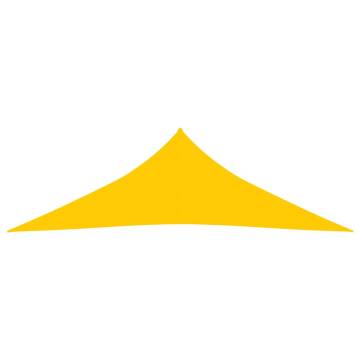 Yellow Sunshade Sail 4x4x5.8m - UV & Mould Resistant HDPE