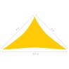 Yellow Sunshade Sail 4x4x5.8m - UV & Mould Resistant HDPE