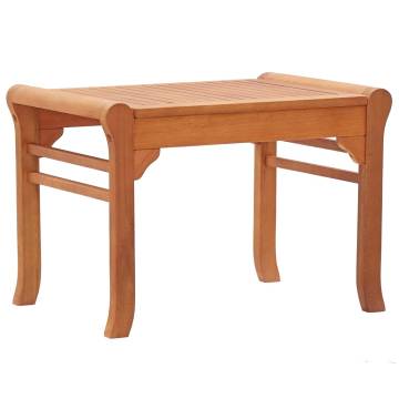 Garden Bench 64 cm - Durable Solid Eucalyptus Wood