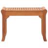 Garden Bench 64 cm - Durable Solid Eucalyptus Wood