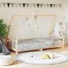 Kids Bed Frame 90x200 cm Solid Wood Pine Colour natural Size 90 x 200 cm 