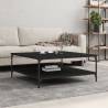 Coffee Table Black 100x100x40 cm Engineered Wood Colour black Size 100 x 100 x 40 cm Quantity in Package 1 