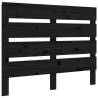 Stylish Black Pine Wood Headboard - 75x3x80 cm