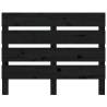 Stylish Black Pine Wood Headboard - 75x3x80 cm