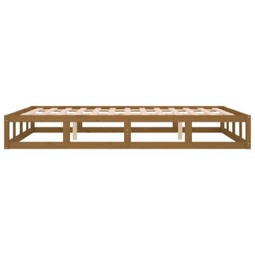 Honey Brown King Size Bed Frame | Solid Pine Wood - Hipo Market