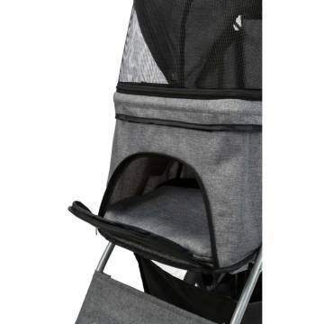 TRIXIE Folding Pet Stroller for Dogs & Cats - Grey