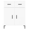 Stylish Highboard White 69.5x34x180 cm - Durable & Elegant