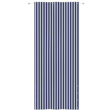 Blue and White Balcony Screen 120x240 cm | Hipomarket