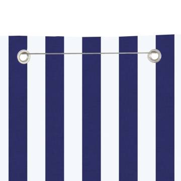 Blue and White Balcony Screen 120x240 cm | Hipomarket